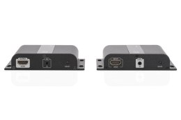 Przedłużacz/Extender HDMI do 120m po skrętce Cat.5e/6 UTP lub IP, 4K 30Hz UHD, z audio (zestaw)