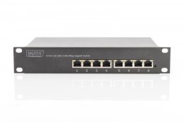 Przełącznik 10 cali Rack 8-portowy Gigabit Ethernet, 8x10/100/1000Mbps