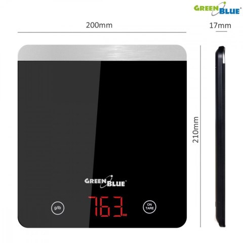 Waga Kuchenna Cyfrowa LED Czarna GB171 Waga Kuchenna Cyfrowa LED Czarna GB171
