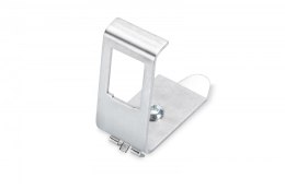 Adapter DIN na jeden moduł typu Keystone (1xKeystone) montaż pod kątem 45° metalowy