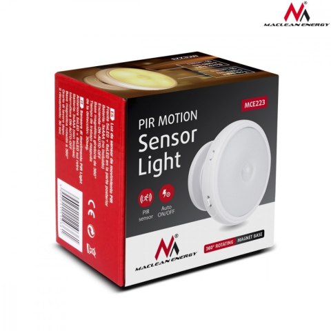 Lampa LED z sensorem ruchu na magnes MCE223
