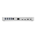 Stacja dokująca Thunderbolt 3 Dock (14 portów, kabel, Mac+Windows) Srebrna