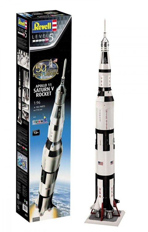 Model plastikowy Moon Landing 1/96 Apollo 11 Saturn V Model plastikowy Moon Landing 1/96 Apollo 11 Saturn V