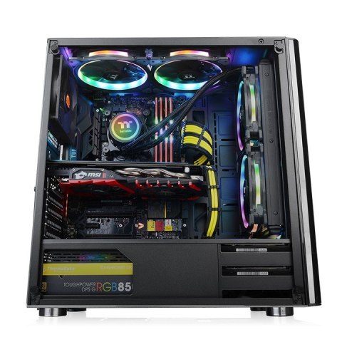 Obudowa V200 Szkło hartowane RGB Czarna Obudowa V200 Szkło hartowane RGB Czarna