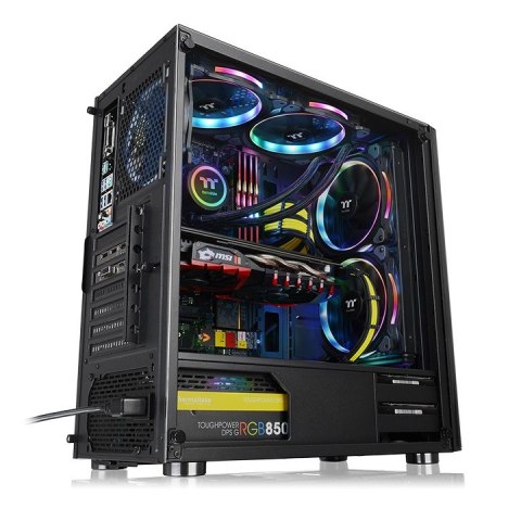 Obudowa V200 Szkło hartowane RGB Czarna Obudowa V200 Szkło hartowane RGB Czarna