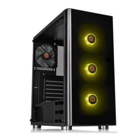 Obudowa V200 Szkło hartowane RGB Czarna Obudowa V200 Szkło hartowane RGB Czarna