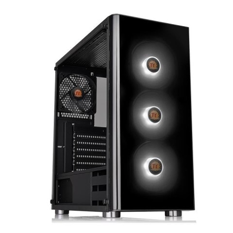 Obudowa V200 Szkło hartowane RGB Czarna Obudowa V200 Szkło hartowane RGB Czarna