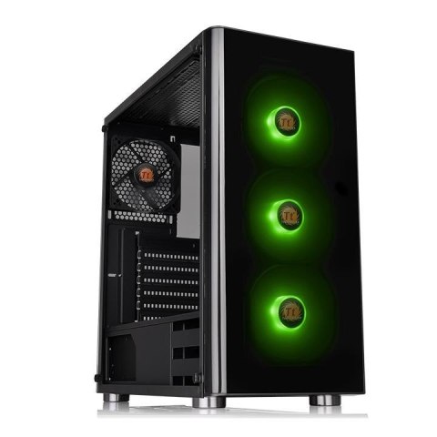 Obudowa V200 Szkło hartowane RGB Czarna Obudowa V200 Szkło hartowane RGB Czarna