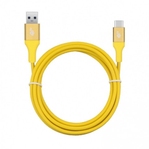 Kabel USB 3.0 - USB C 2m PREMIUM 3A żółty TPE Kabel USB 3.0 - USB C 2m PREMIUM 3A żółty TPE