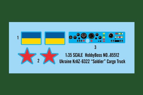 Model plastikowy ukraińska ciężarówka KrAZ-6322 "Żołnierz" Model plastikowy ukraińska ciężarówka KrAZ-6322 "Żołnierz"