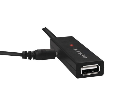 Aktywny repeater USB 2.0 A żeński do USB-C męski, dł. 20m Aktywny repeater USB 2.0 A żeński do USB-C męski, dł. 20m