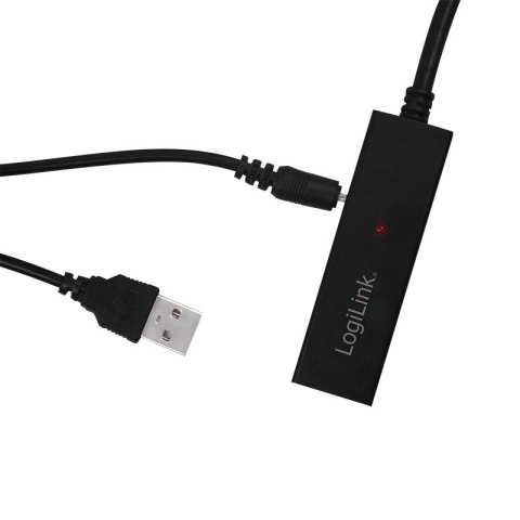Aktywny repeater USB 2.0 A żeński do USB-C męski, dł. 20m Aktywny repeater USB 2.0 A żeński do USB-C męski, dł. 20m