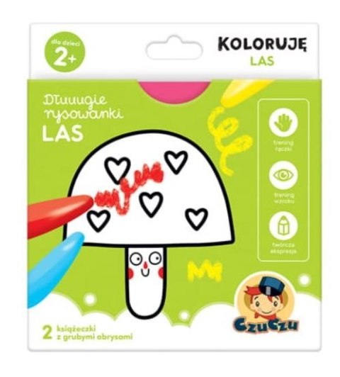 Dłuuugie rysowanki Koloruję Las Dłuuugie rysowanki Koloruję Las