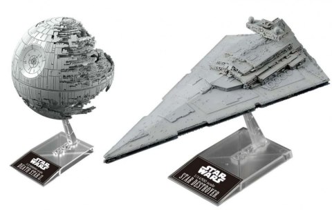Model plastikowy Star Wars Gwiazda Śmierci i Krążownik Imperium 1/14500 Model plastikowy Star Wars Gwiazda Śmierci i Krążownik Imperium 1/14500