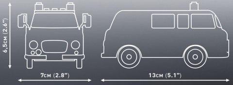 Klocki Youngtimer Barkas B1000 Feuerwehr 151 elementów Klocki Youngtimer Barkas B1000 Feuerwehr 151 elementów