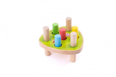 Młoteczek przebijanka drewniana Kolorowa