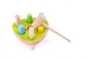 Młoteczek przebijanka drewniana Kolorowa