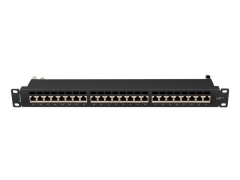 Patchpanel 24 port 1U KAT7 EK. PPS7-1024-B Czarny