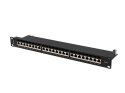 Patchpanel 24 port 1U KAT7 EK. PPS7-1024-B Czarny