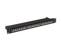 Patchpanel 24 port 1U KAT7 EK. PPS7-1024-B Czarny
