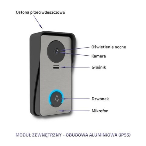 Wideodomofon Theon 4 | TFT LCD 4,3 cala | biały Wideodomofon Theon 4 | TFT LCD 4,3 cala | biały
