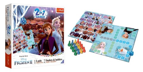 Gra 2w1 Chinczyk Węże i drabiny Frozen 2 Gra 2w1 Chinczyk Węże i drabiny Frozen 2