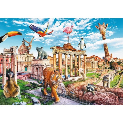 Puzzle 1000 elementów Funny Cities Dziki Rzym Puzzle 1000 elementów Funny Cities Dziki Rzym