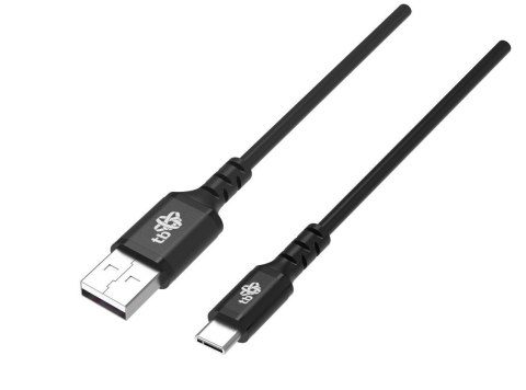Kabel USB-USB C 2m silikonowy czarny Quick Charge Kabel USB-USB C 2m silikonowy czarny Quick Charge