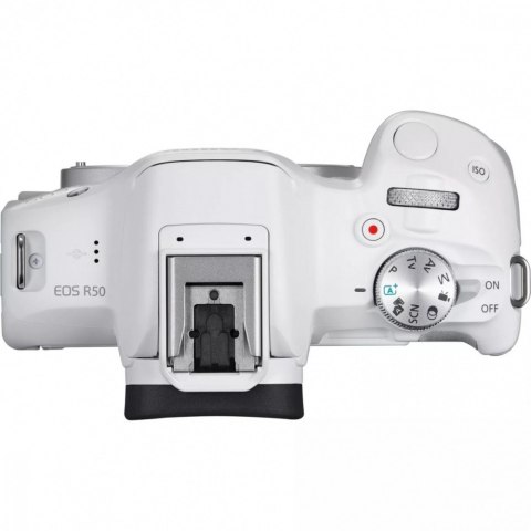 Aparat bezlusterkowy EOS R50 biały + RF-S 18-45 IS STM 5812C013 Aparat bezlusterkowy EOS R50 biały + RF-S 18-45 IS STM 5812C013