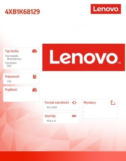 Dysk SSD 1TB Performance PCIe Gen4 M.2 2280