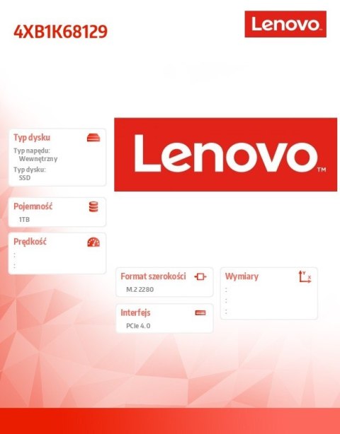 Dysk SSD 1TB Performance PCIe Gen4 M.2 2280