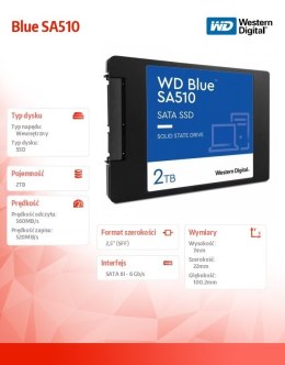 Dysk SSD Blue SA510 2TB 2,5 cala