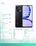 Smartfon C53 256GB 8GB RMX3760 czarny (mighty black)
