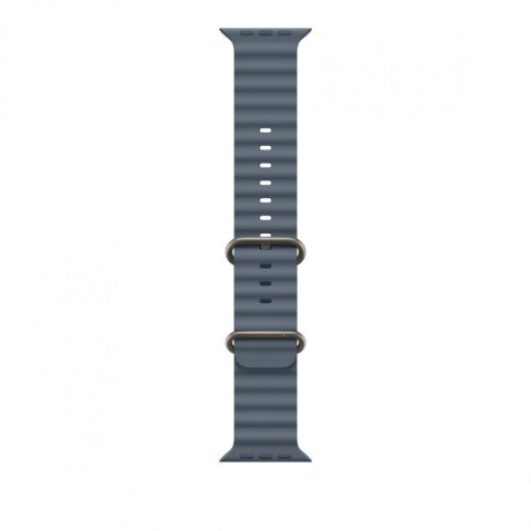 Pasek Ocean w kolorze marynarskiego granatu do koperty 49 mm - elementy z tytanu w kolorze naturalnym Pasek Ocean w kolorze marynarskiego granatu do koperty 49 mm - elementy z tytanu w kolorze naturalnym