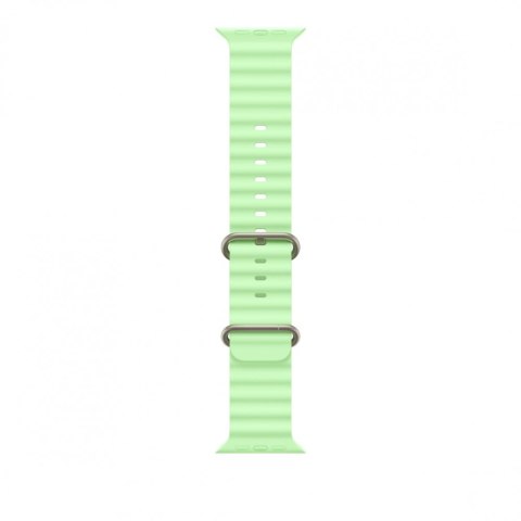 Pasek Ocean w kolorze neonowej zieleni do koperty 49 mm - elementy z tytanu w kolorze naturalnym Pasek Ocean w kolorze neonowej zieleni do koperty 49 mm - elementy z tytanu w kolorze naturalnym