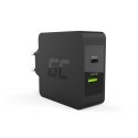 Ładowarka sieciowa USB-C 45W PD + USB QC 3.0 (z kablem USB-C) Ładowarka sieciowa USB-C 45W PD + USB QC 3.0 (z kablem USB-C)