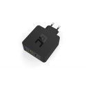Ładowarka sieciowa USB-C 45W PD + USB QC 3.0 (z kablem USB-C) Ładowarka sieciowa USB-C 45W PD + USB QC 3.0 (z kablem USB-C)