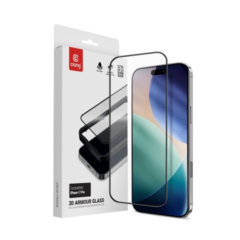 3D Armour Glass - Szkło hartowane iPhone 17 Pro + ramka instalacyjna 3D Armour Glass - Szkło hartowane iPhone 17 Pro + ramka instalacyjna