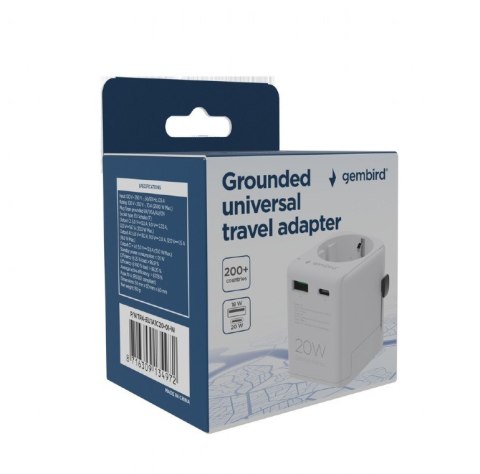 Adapter sieciowy uziemienie Uniwersalny 20W Adapter sieciowy uziemienie Uniwersalny 20W