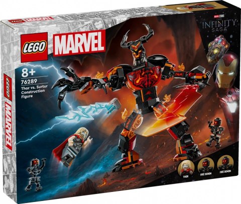 Klocki Super Heroes 76289 Thor kontra figurka konstrukcyjna Surtura Klocki Super Heroes 76289 Thor kontra figurka konstrukcyjna Surtura
