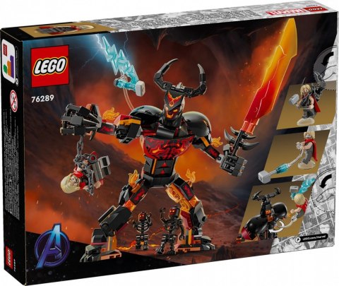Klocki Super Heroes 76289 Thor kontra figurka konstrukcyjna Surtura Klocki Super Heroes 76289 Thor kontra figurka konstrukcyjna Surtura