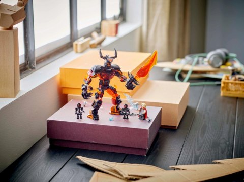 Klocki Super Heroes 76289 Thor kontra figurka konstrukcyjna Surtura Klocki Super Heroes 76289 Thor kontra figurka konstrukcyjna Surtura