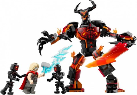 Klocki Super Heroes 76289 Thor kontra figurka konstrukcyjna Surtura Klocki Super Heroes 76289 Thor kontra figurka konstrukcyjna Surtura