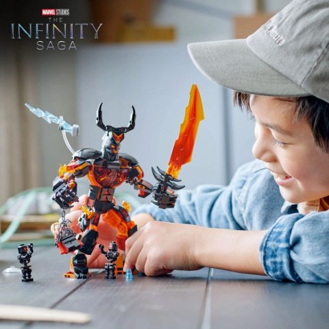 Klocki Super Heroes 76289 Thor kontra figurka konstrukcyjna Surtura Klocki Super Heroes 76289 Thor kontra figurka konstrukcyjna Surtura