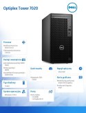 Komputer OptiPlex Tower 7020 W11Pro i5-14500 vPro/16GB/512GB/Int/DVD RW/Wireless Kb & Mouse/300W/3YPS
