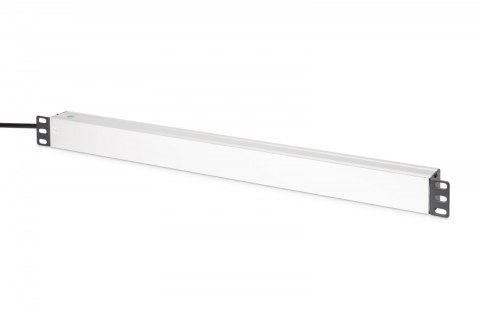 Listwa zasilająca PDU Rack (620mm) z zabezpieczeniem przeciwprzepięciowym + filtr EMI/RFI, 9 gniazd Schuko CEE 7/3 (45°), kabel Listwa zasilająca PDU Rack (620mm) z zabezpieczeniem przeciwprzepięciowym + filtr EMI/RFI, 9 gniazd Schuko CEE 7/3 (45°), kabel