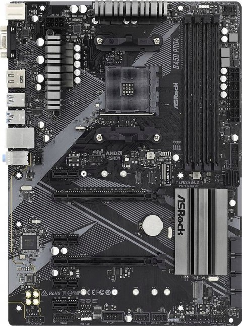 ASROCK Płyta główna B450 PRO4 R2.0 AM4 4DDR4 DP/HDMI M.2 USB3.2 ATX ASROCK Płyta główna B450 PRO4 R2.0 AM4 4DDR4 DP/HDMI M.2 USB3.2 ATX