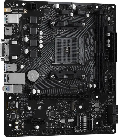 ASROCK Płyta główna B550M-HDV AM4 2DDR4 HDMI/DVI/D-SUB M.2 mATX ASROCK Płyta główna B550M-HDV AM4 2DDR4 HDMI/DVI/D-SUB M.2 mATX