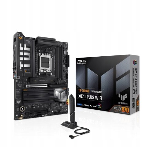 ASUS Płyta główna TUF GAMING X870-PLUS WIFI AM5 4DDR5 HDMI/USB-C ASUS Płyta główna TUF GAMING X870-PLUS WIFI AM5 4DDR5 HDMI/USB-C