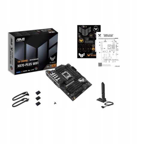 ASUS Płyta główna TUF GAMING X870-PLUS WIFI AM5 4DDR5 HDMI/USB-C ASUS Płyta główna TUF GAMING X870-PLUS WIFI AM5 4DDR5 HDMI/USB-C